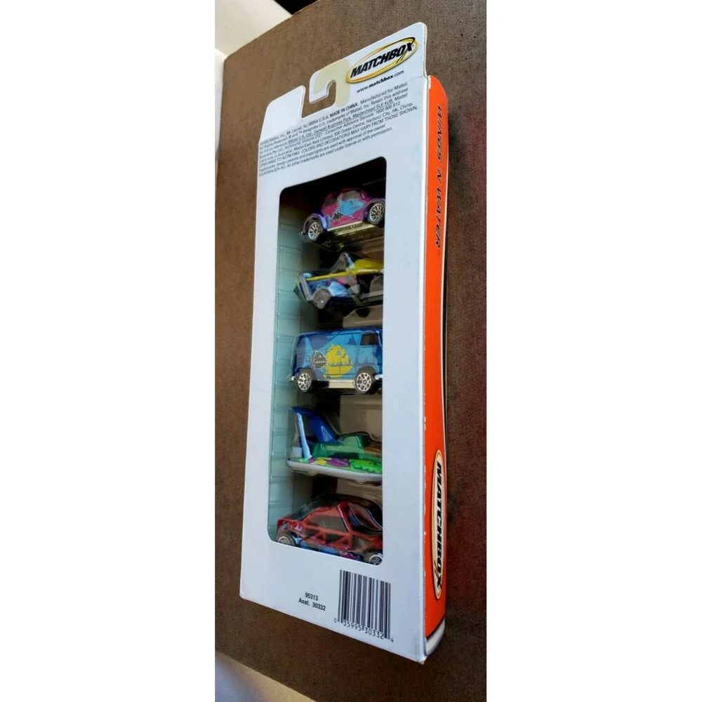 2000 Matchbox WINGS 'N WATER 5-PACK GIFT SET Collector #95315 1:64 VW Panel Bug